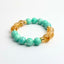 Amazonite Bracelet and Citrine Bracelet – Warrior’s Fortune Feng Shui Courageous Prosperity and Protective Harmony