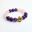 Amethyst Bracelet, Rose Quartz Bracelet & Vajra Crystal Bracelet – Whisper of Eternal Love Feng Shui Heartfelt Wisdom