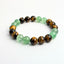 Green Strawberry Quartz Bracelet with Tiger Eye Bracelet – Vitality Weaver Feng Shui Talisman for Growth, Vitality and Fortune