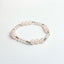 Rose Quartz Bracelet Layered with Silver Bead Bracelet – Whisper of Aphrodite Feng Shui Love & Reconciliation