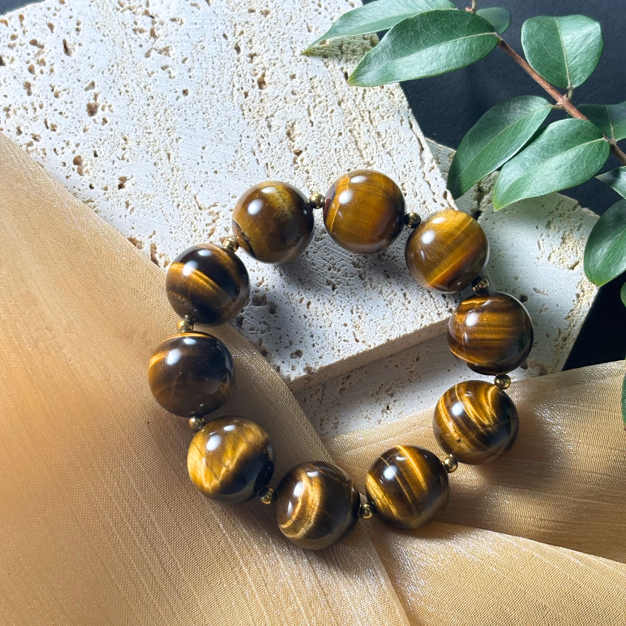 Feng Shui Tiger Eye Bracelet for Prosperity & Success