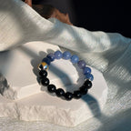 Sodalite & Black Obsidian Bracelet - Vajra Crystal Bracelet for Protection