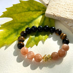 Luxury Pixiu Bracelet Set – Sunstone Bracelet & Tiger's Eye Bracelet for Feng Shui Wealth and Protection